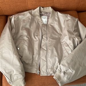 Abercrombie Cropped Bomber Jacket